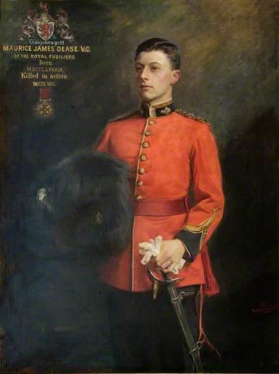 Lieutenant Maurice Dease VC by William Carter 1915 Royal Fusiliers Museum
